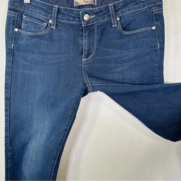 Paige Womens 29 Roxie Capri Ankle Crop Low Rise Dark Wash Skinny Jeans - Picture 7 of 14